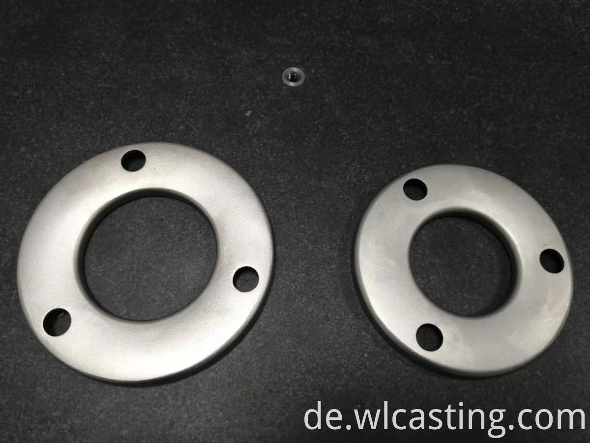 investment casting foundry flange plate cnc machining thread hole